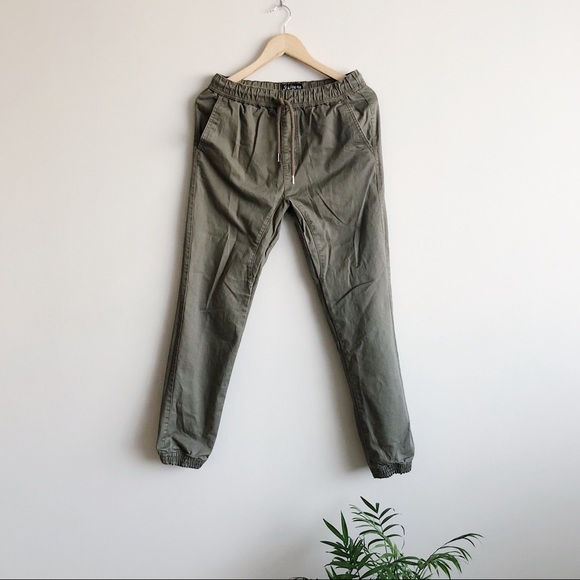 Rumors 1977 Pants - Rumors 1977: olive green cargo pants